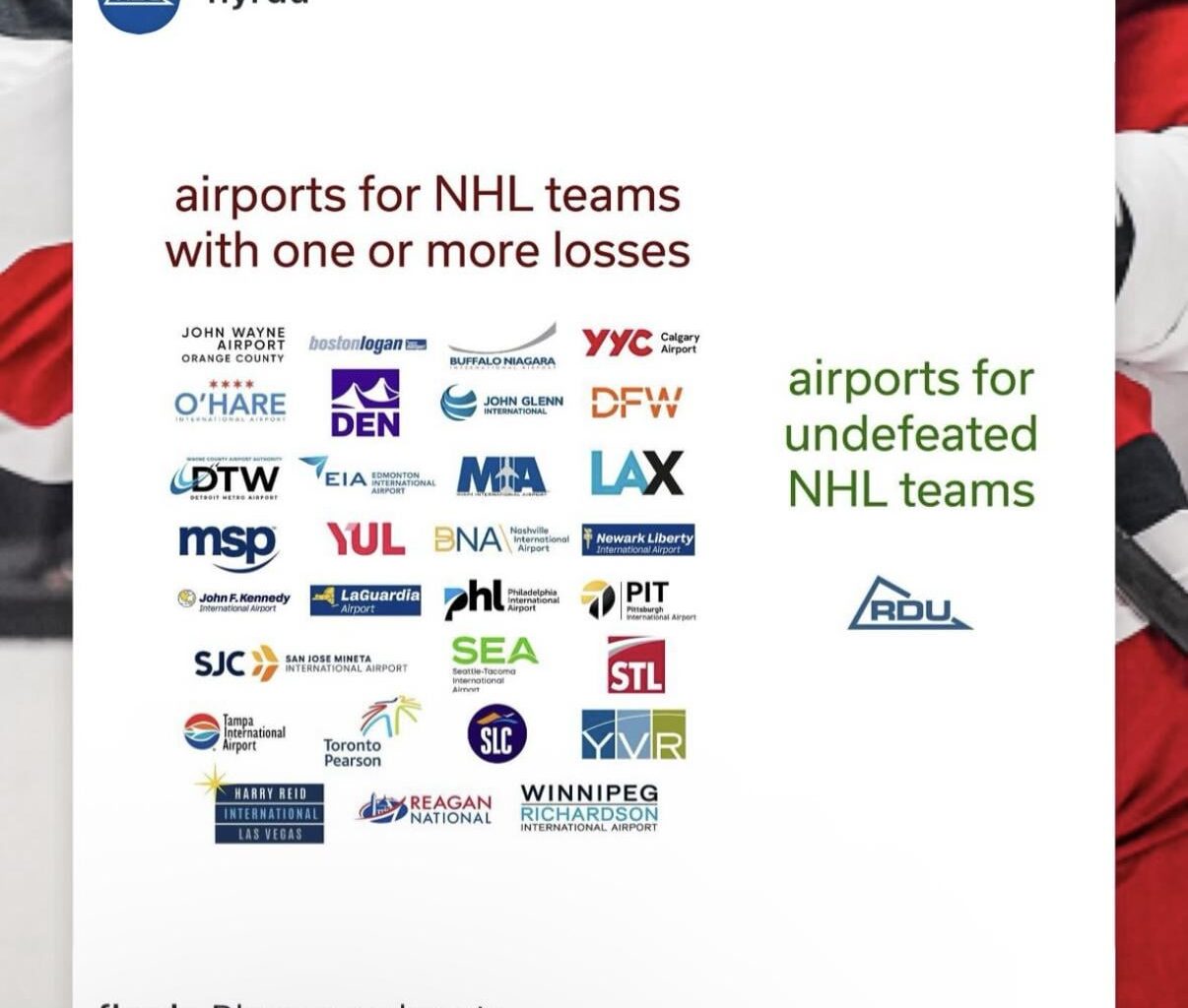 RDU Airport not playing around...