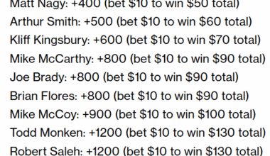 Current odds for the Titans next head coach. How would you rank them and why?