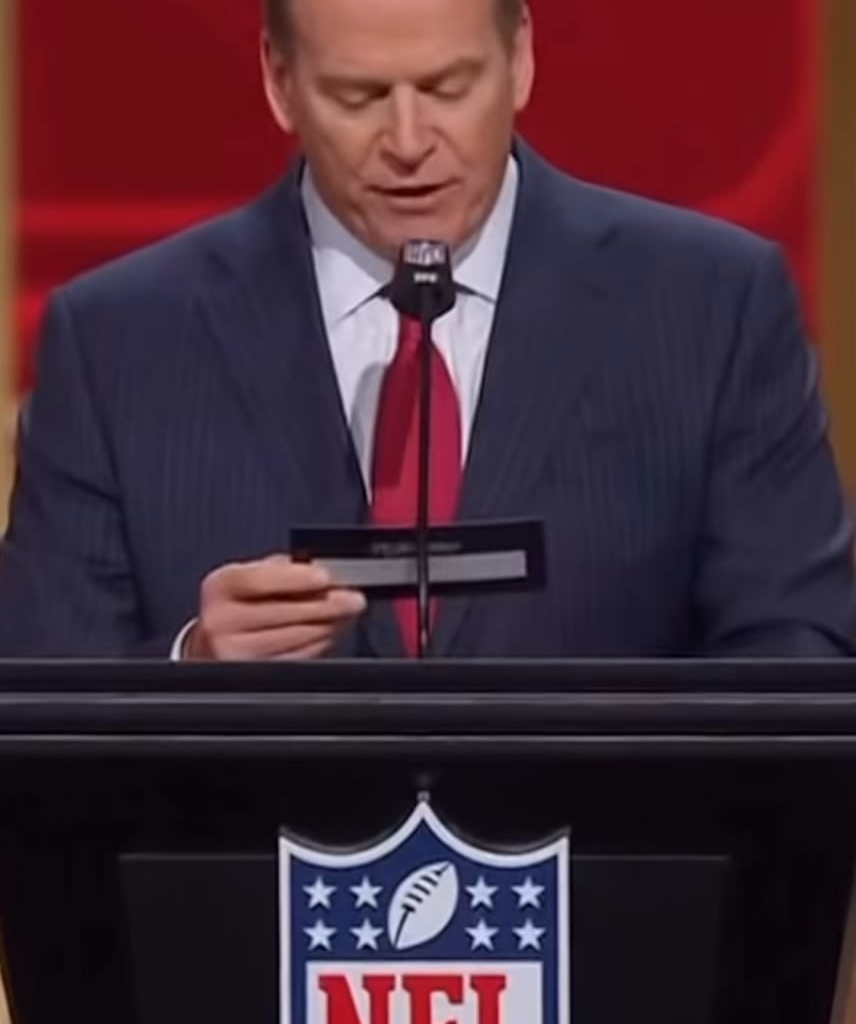 Breaking News: The San Francisco 49irs select an underdog from Johns Hopkins with their first round pick