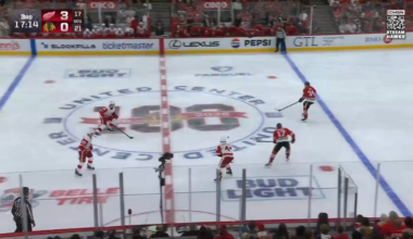 Great effort by Colton Dach, who scores his first goal of the preseason