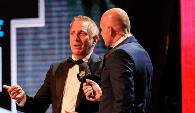 NASCAR Cup Series driver Greg Biffle (44) talks to the press during Daytona 500 media day at Daytona International Speedway.