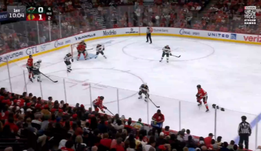 Nick Foligno redirects Sam Rinzel's shot from the point for his first goal of the preseason