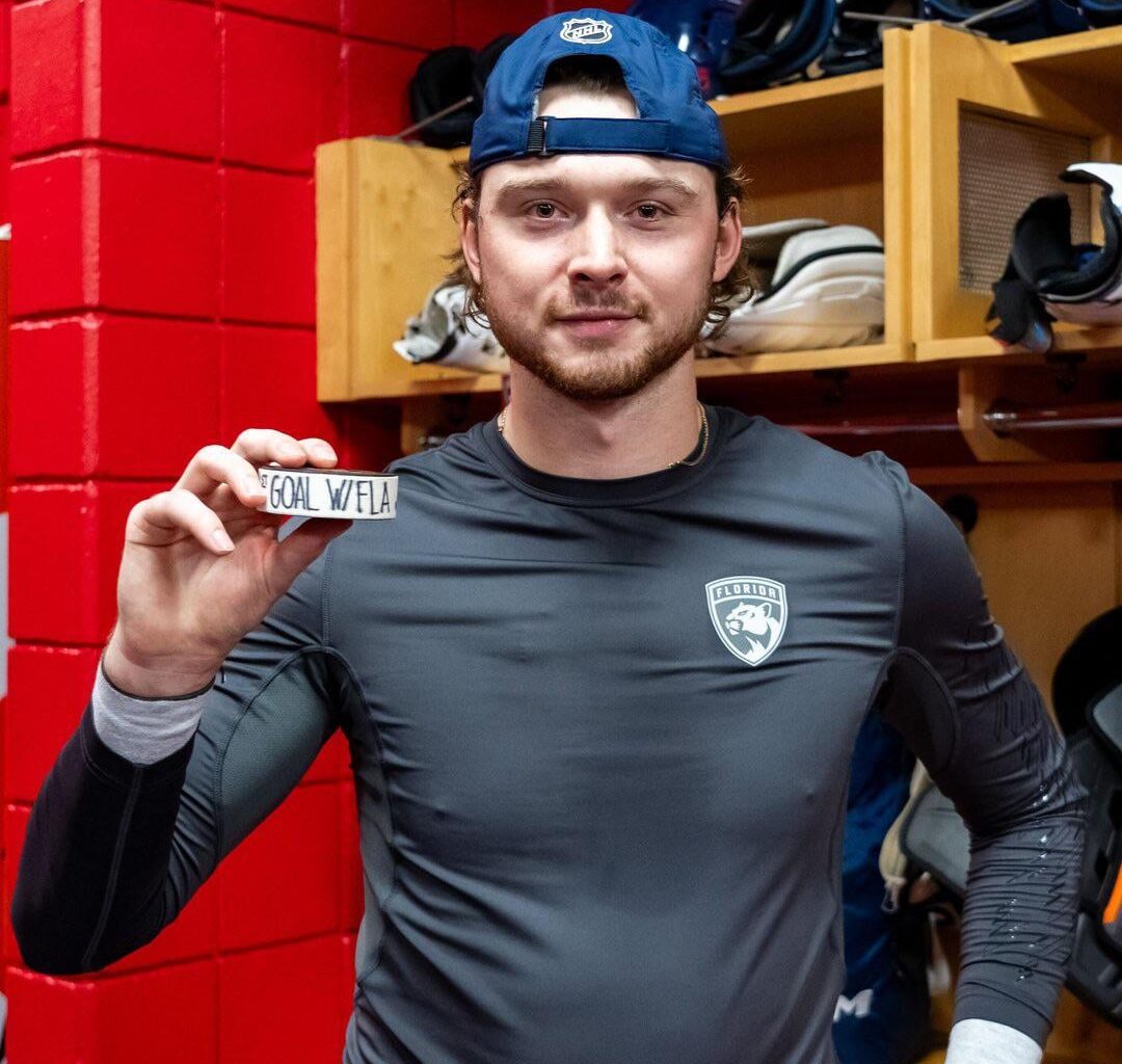 Full Circle Moment For Cole Schwindt. Scored His First Goal as a Cat.