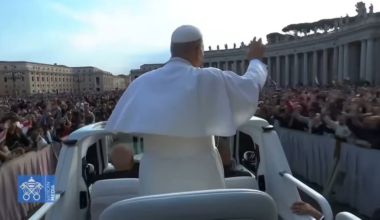 Someone in the crowd: “Go Cubs!” - Pope Leo: “They lost!”