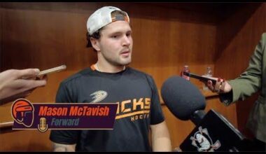 Mason McTavish, Leo Carlsson react to pace of Hurricanes in 4-1 loss; Plus Joel Quenneville's thoughts | Full Postgame Media