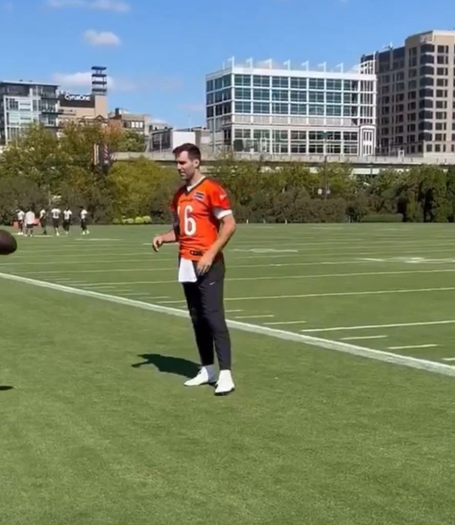 Joe Flacco at today’s practice