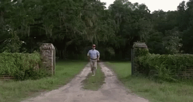 That Bills fan after catching a football