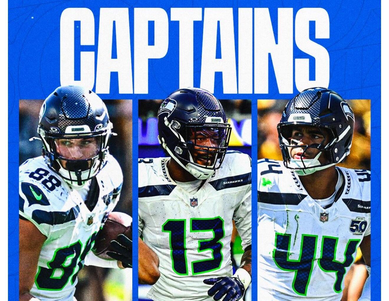 [Seahawks] Our Week 6 captains. 🫡