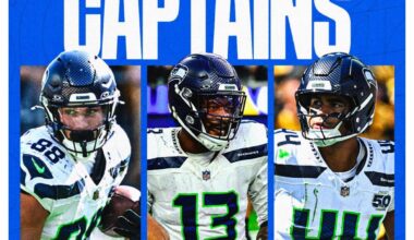 [Seahawks] Our Week 6 captains. 🫡