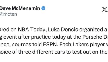Luka organized a team bonding event for the entire team after practice today at the Porsche Driving Experience