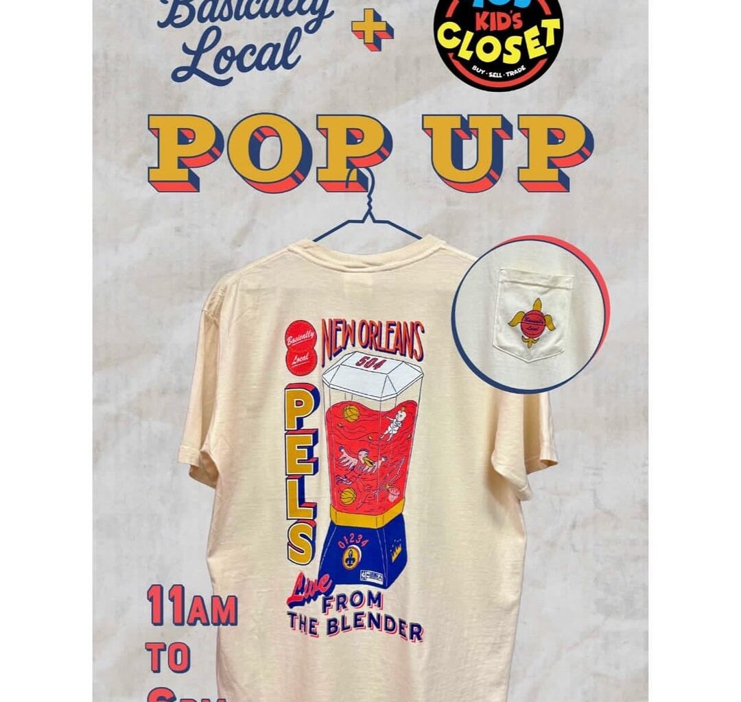 “Live From The Blender” shirt Pop Up tomorrow at 90s Kids Closet