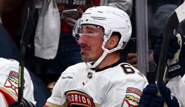 Marchand In Tears As He Receives Standing Ovation In Return To Boston