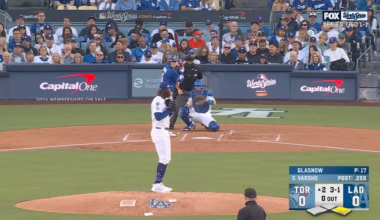 Bo Bichette was caught heading to second base because he thought Daulton Varsho walked