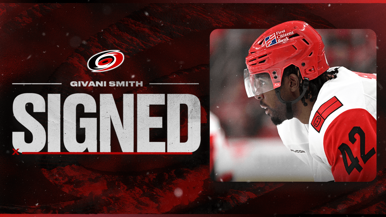 Canes Sign Givani Smith To One-Year Contract | Carolina Hurricanes