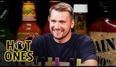 Luka Dončić Gets Flagrant Fouled By Spicy Wings | Hot Ones