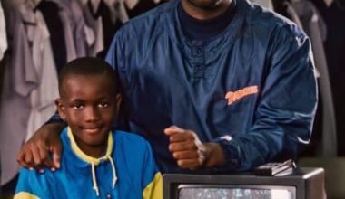 Tony Gwynn and Tony Gwynn Jr. stand next to a portable TV and VCR he used to review televised at-bats. Gwynn was the first player to regularly review game footage; Pioneering a method that’s now standard for players everywhere.