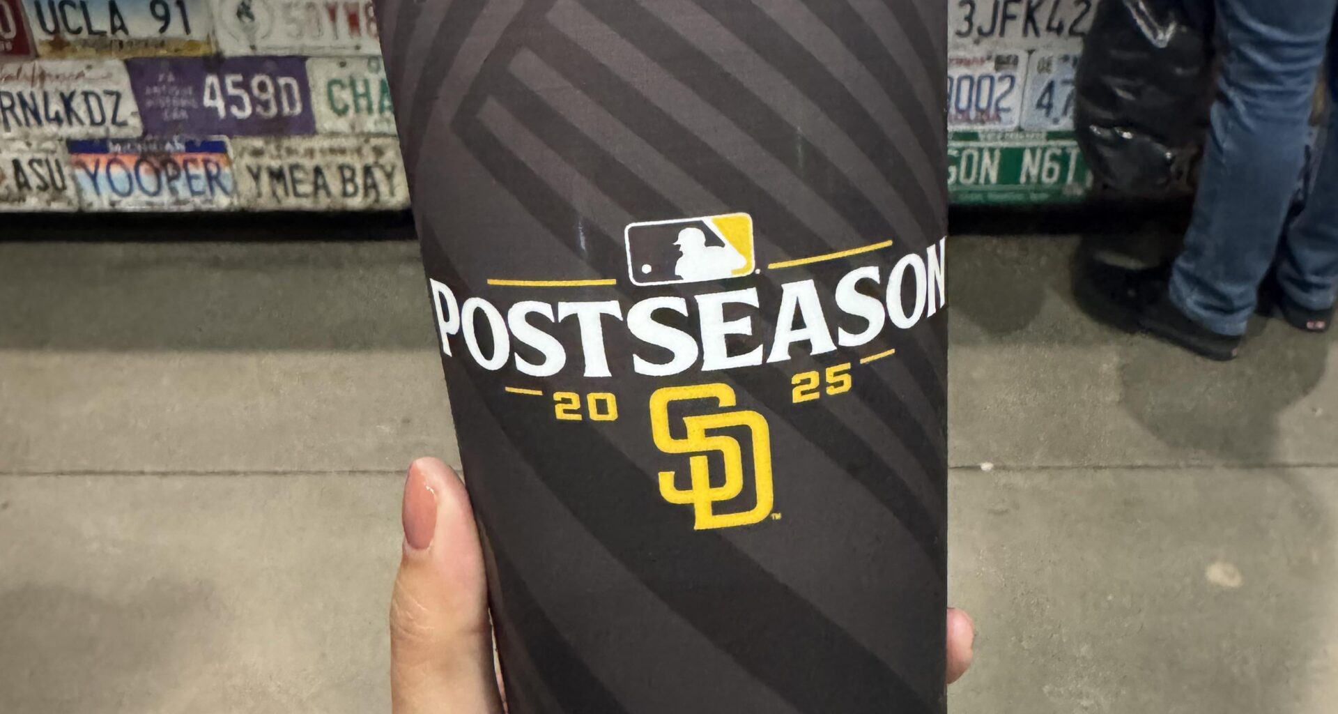 At Petco Park for a concert tonight, these are the cups they offered us… 🥲