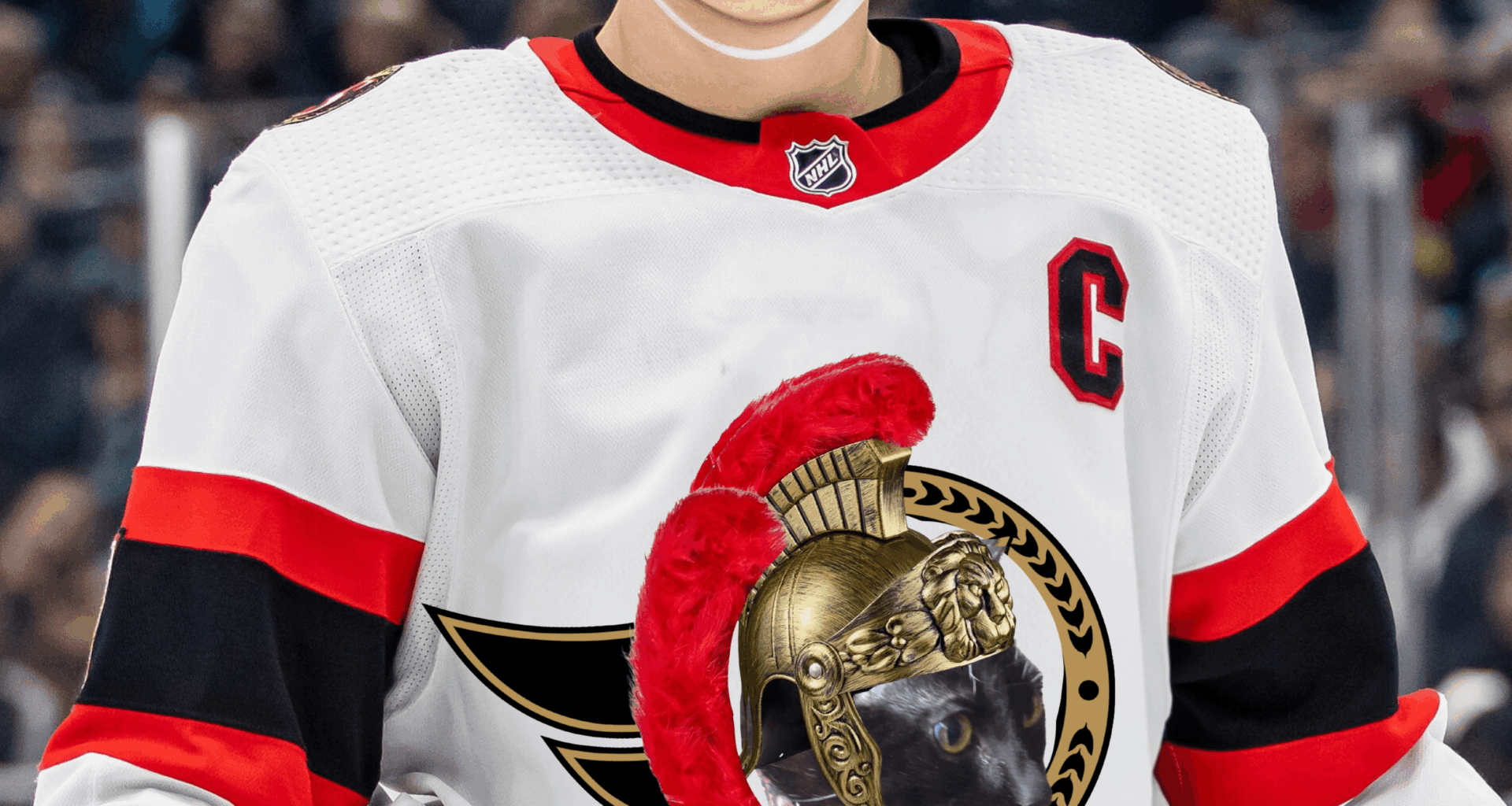 Brady Tkachuck spotted wearing a interesting jersey for today's game.