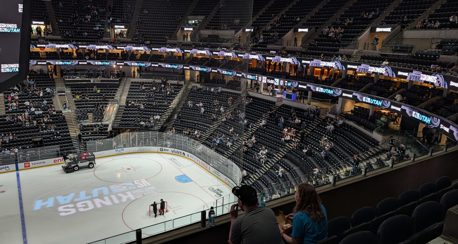 The steep seating from 111