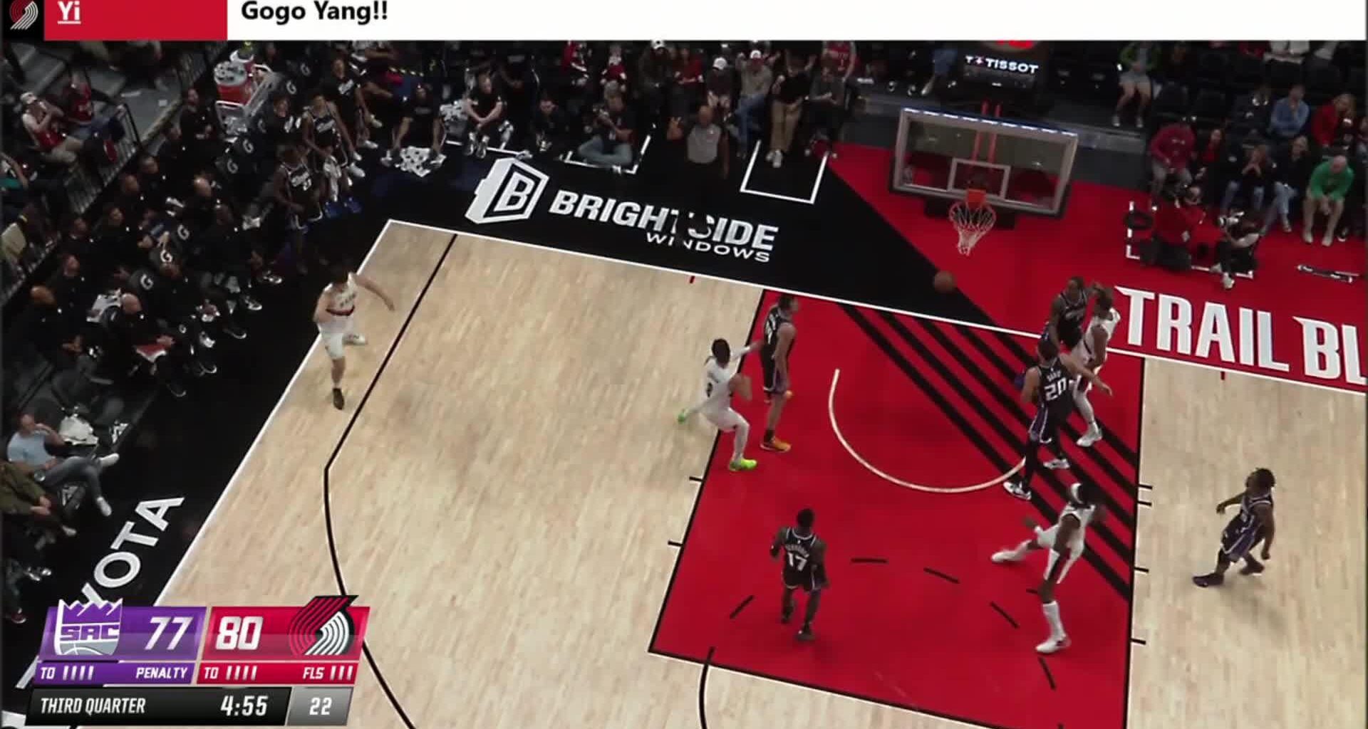 Yang Hansen hits back-to-back threes