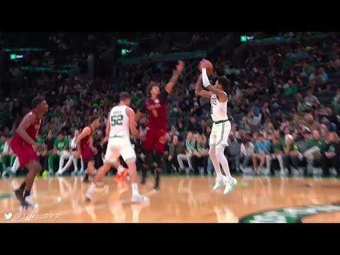 [HIGHLIGHTS] Simons scores 21, White fills the boxscore and Minott shows off as the Celtics blow out the Cavaliers! Also here: Wendell Moore Jr.'s big poster dunk with NBCSB feed!