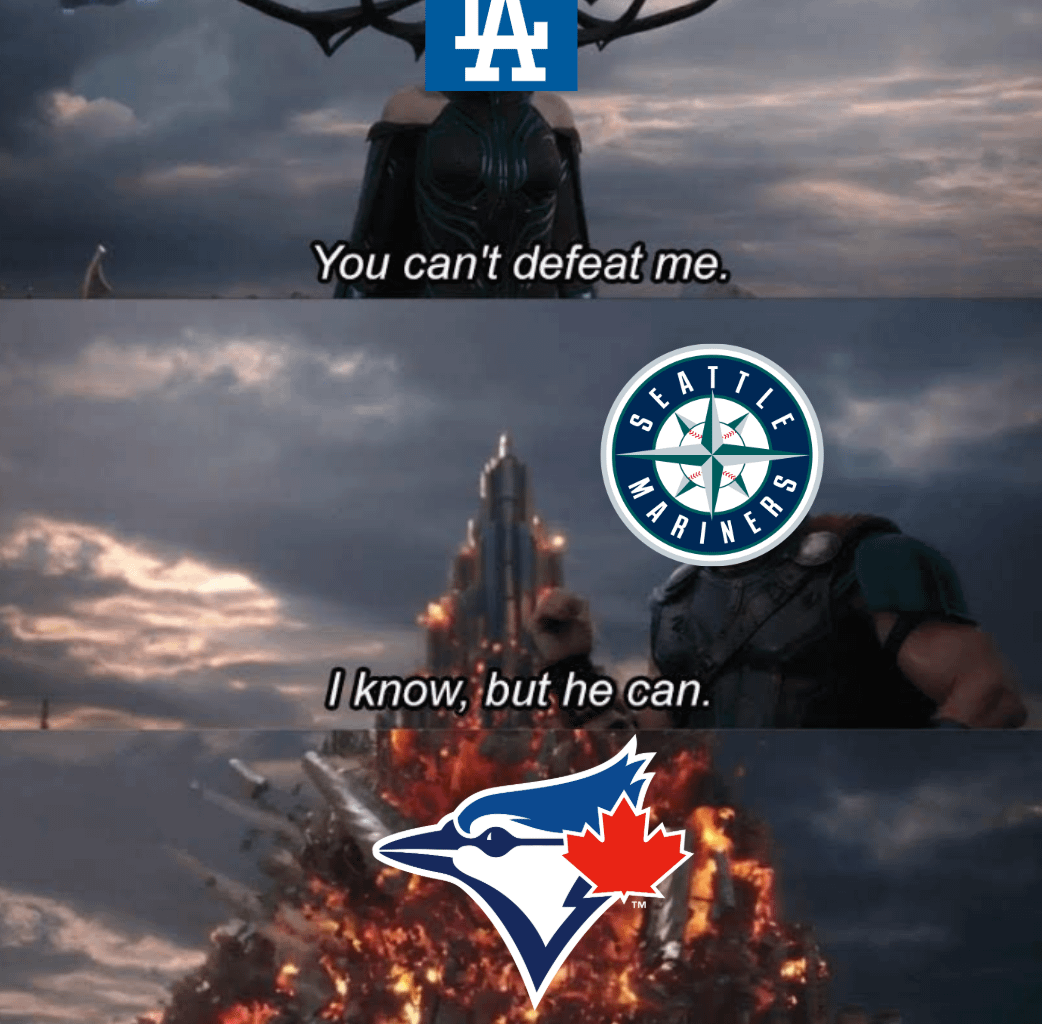 Me, a Mariners fan, watching the World Series last night.