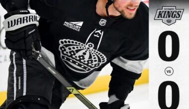 Kings social media posted this after the first period tonight while play the AVS lol #rentfree