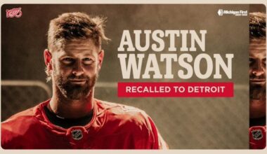 UPDATE: The #RedWings have recalled Austin Watson from the AHL’s Grand Rapids Griffins