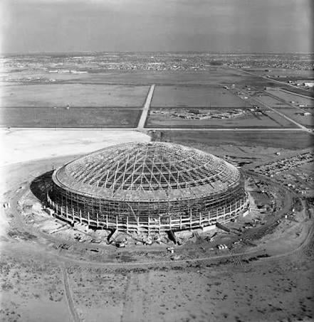 Construction of the Astrodome 1964❤️