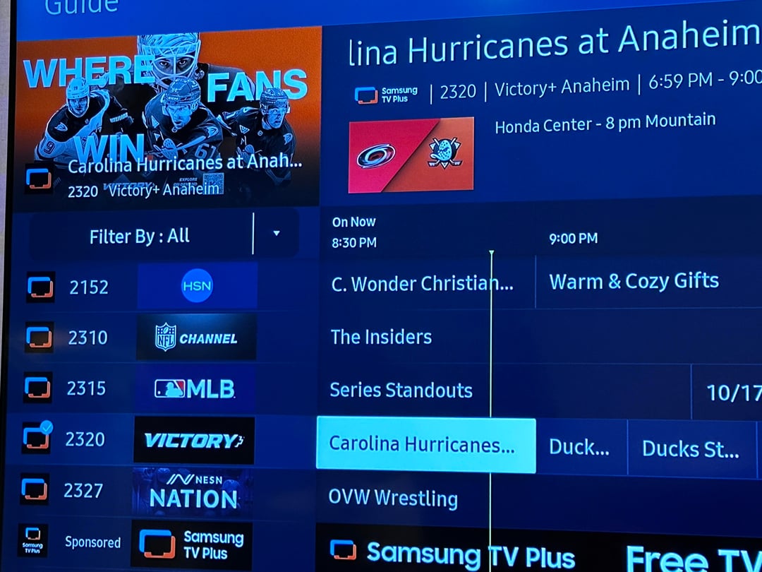 For Samsung tv owners— there’s a Victory+ channel so you don’t have to keep checking your app