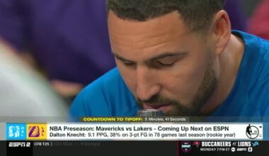 Klay Thompson thoroughly enjoys some smelling salts(?)