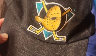 Dug this old light up hat out of the attic