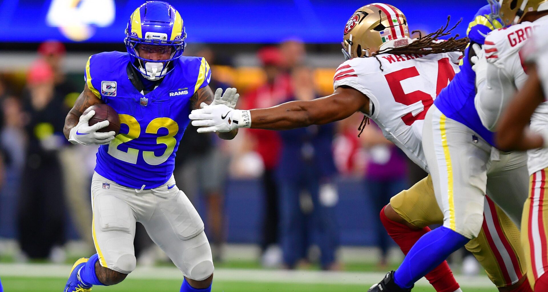 Rams defenders show public support for Kyren Williams after costly fumble