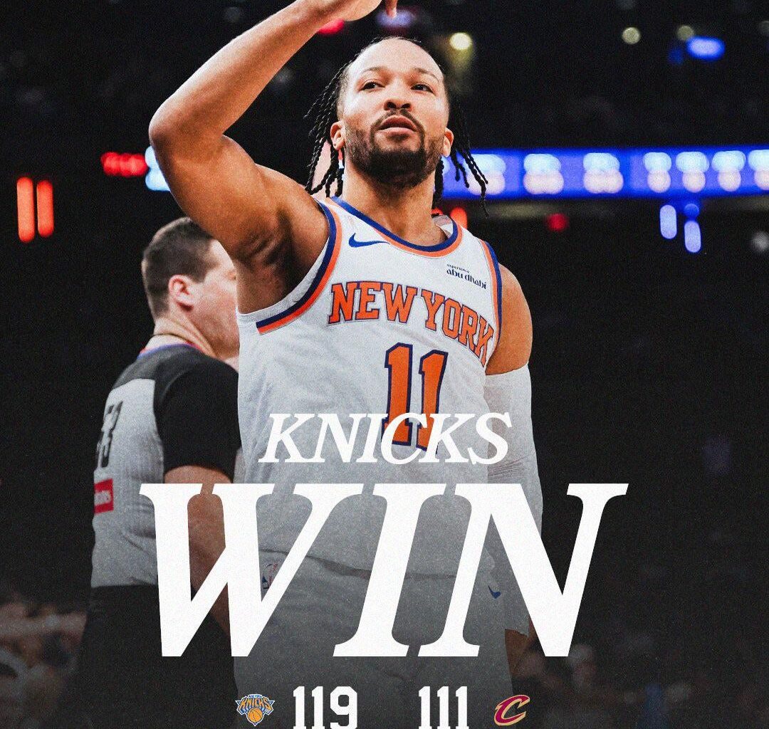 The Knicks officially got a win before the Jets