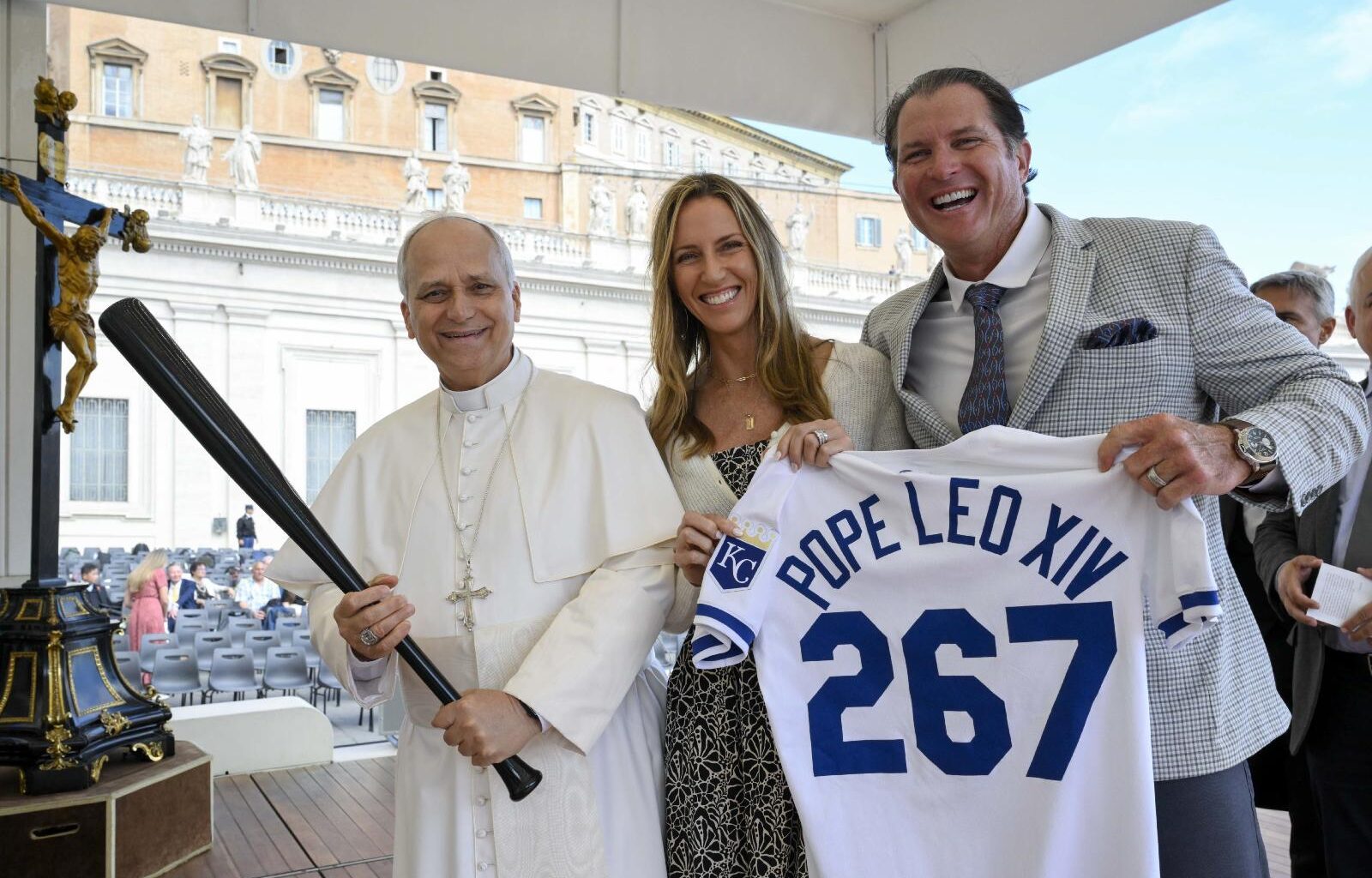 I found this kinda fun: PsBattle: Pope Leo with a bat.