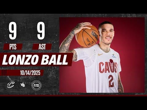 Lonzo Ball - Highlights vs Detroit Pistons: 9 PTS, 4 REB, 9 AST, 3 BLK