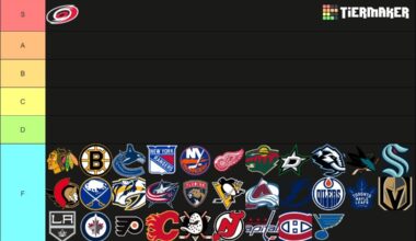 My professional and totally not biased NHL team tier list.