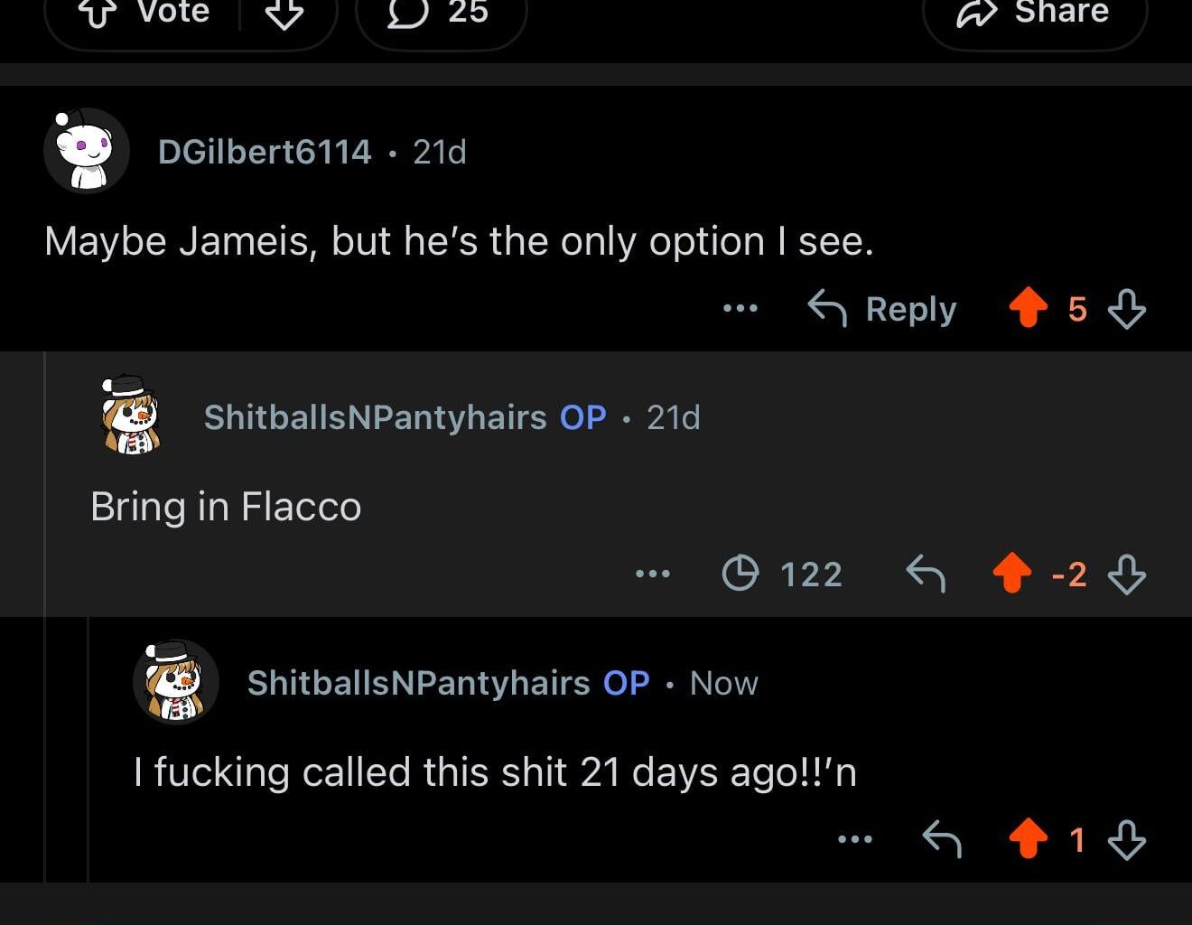 Called this shit 21 days ago. Lmao