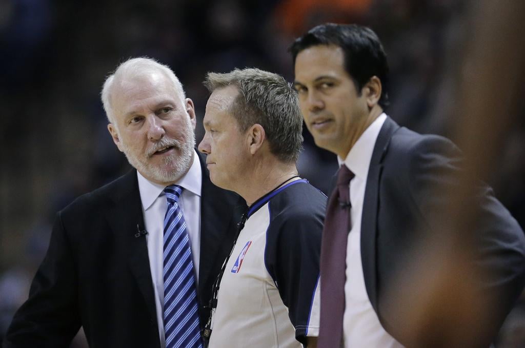 Heat's Erik Spoelstra salutes Gregg Popovich's 'class and dignity'