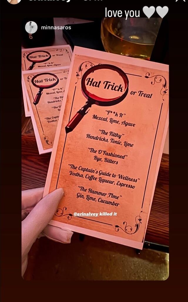 They had a murder mystery party