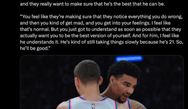 Nikola Jovic on Erik Spoelstra coaching Kel’el Ware hard.