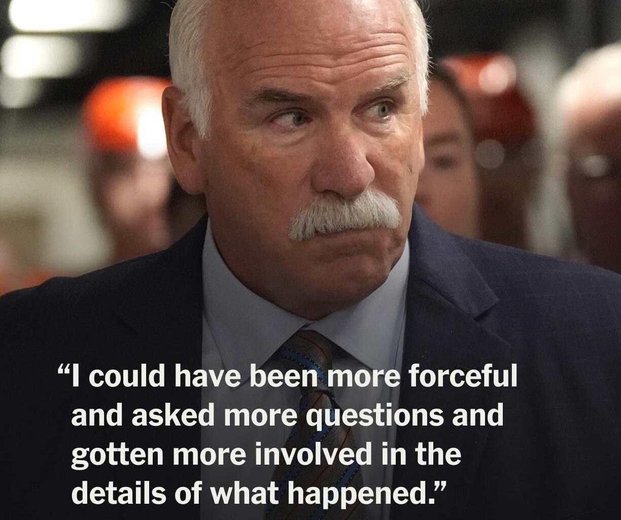 Joel Quenneville returns to Chicago tonight for the first time since his ouster from the NHL in 2021