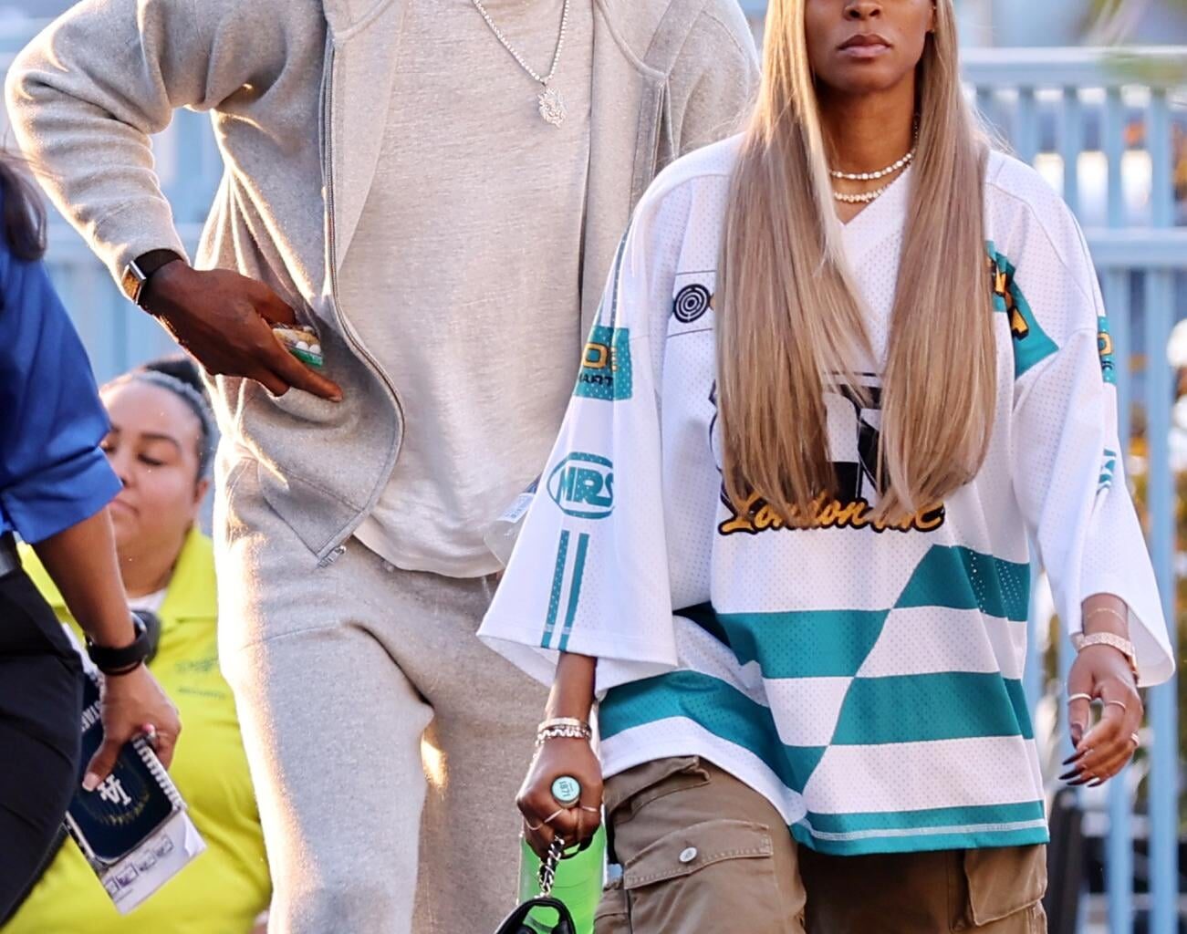 Lebron and Savannah James at the LeWorld Series