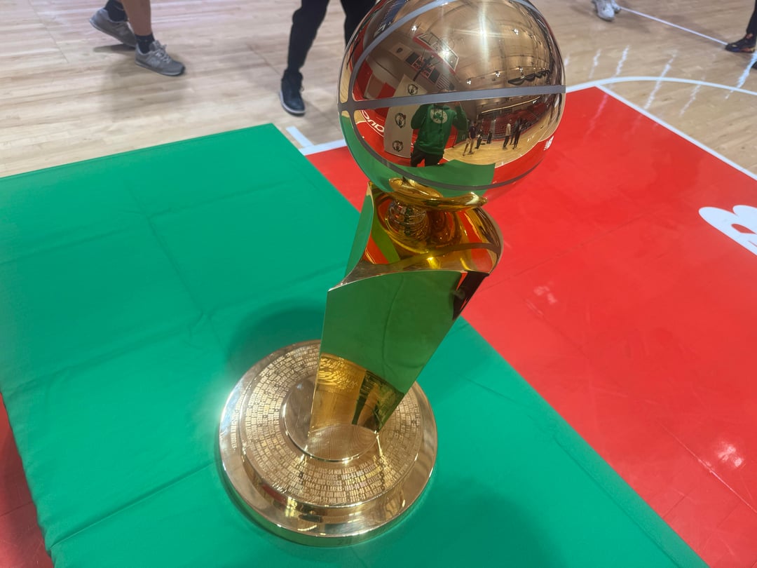 I got to hang with the 2023-24 trophy today