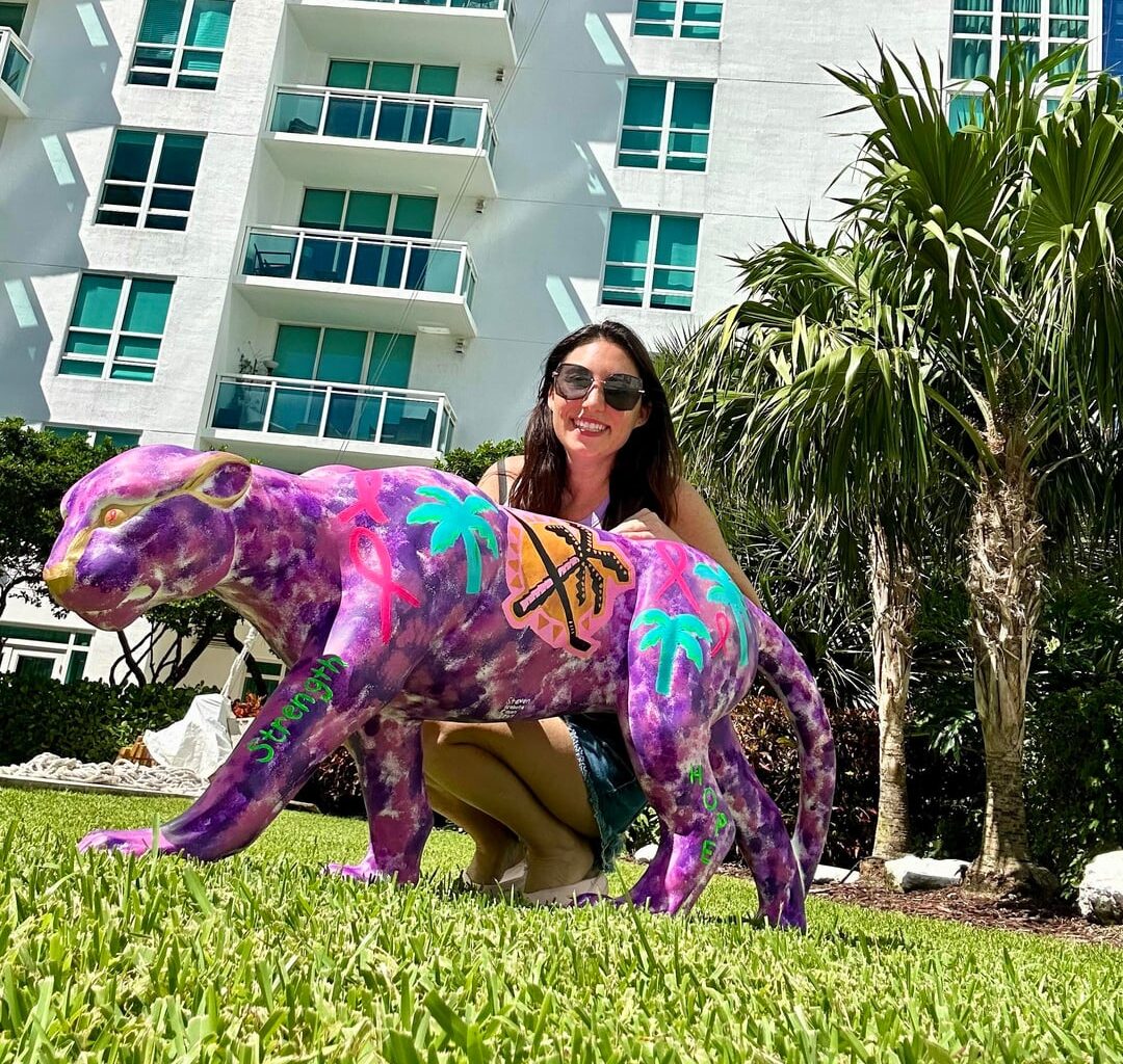 I just finished painting this panther for “Panthers on the Prowl,” an incredible initiative led by the Bill and Julie Zito (GM of the Florida Panthers) to raise funds for the American Cancer Society. 

If you’re attending the Florida Panthers game on October 25, you’ll see my panther on display!