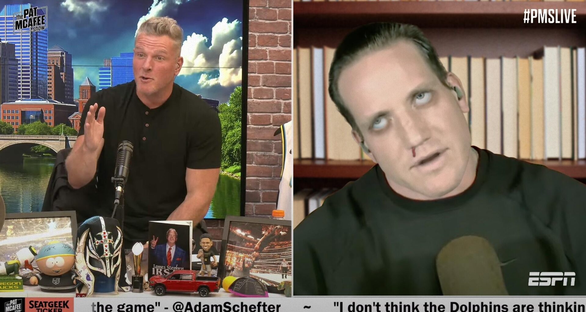 No One On 'Pat McAfee Show' Notices A.J. Hawk Dead For Last 3 Days
