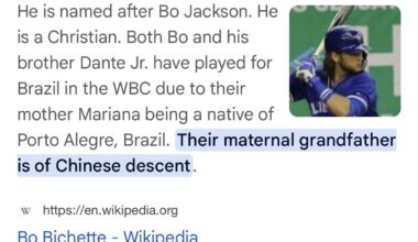 Rocking with the Jays for a bit… and found out Bo Bichette’s name came from Bo Jackson.