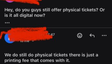 I miss physical tickets, but…