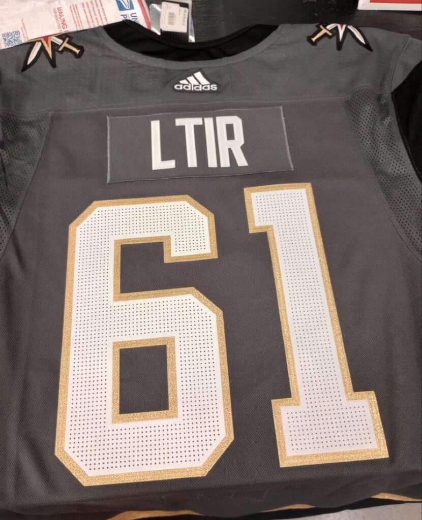 Jersey for game against Vegas