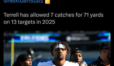 A.J. Terrell had Keon Coleman in PRISON.